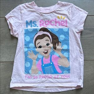 Ms. Rachel Pink Kids' Tee 4T